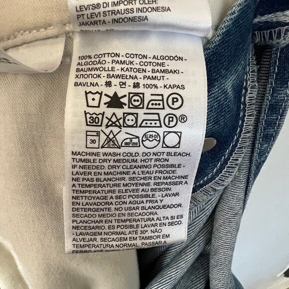 Levi's Men's Denim Overalls L Carpenter Blue Straight Leg Relaxed Fit Utility - Picture 9 of 9